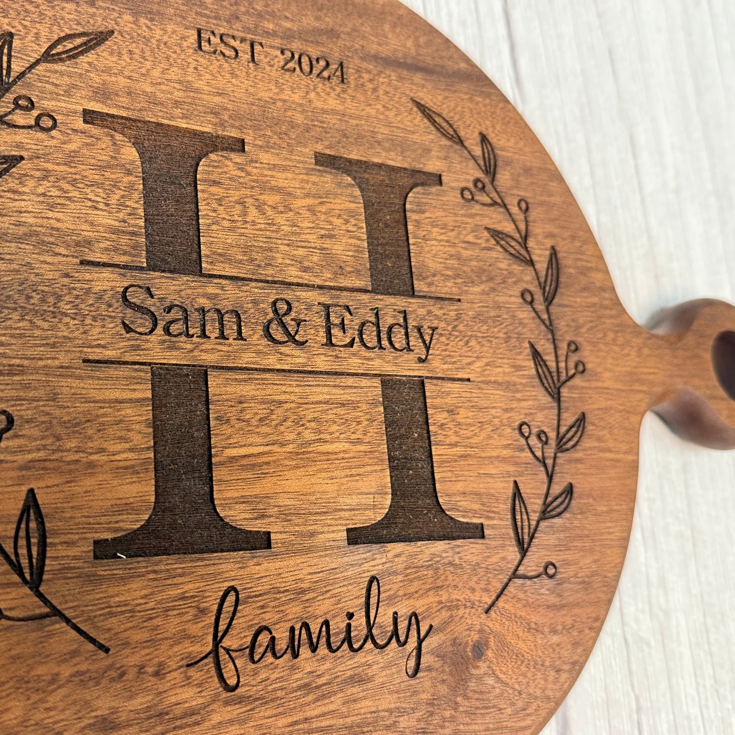 Round Cutting Board with Personalization