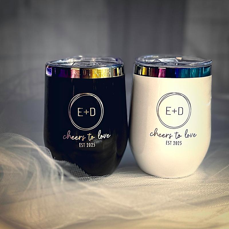 Cheers to Love Personalized Tumbler Set