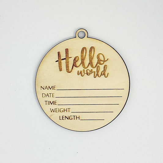 Blanket Gift Tag Newborn Ornament