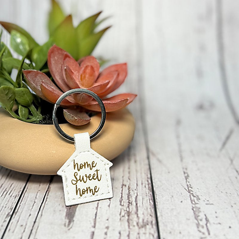 Leather House Keychain