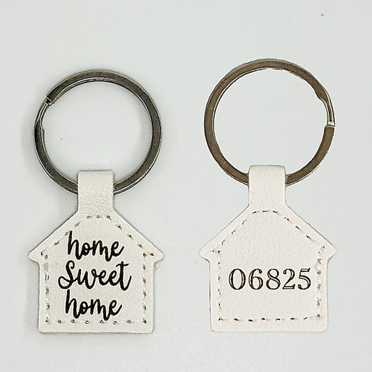 Leather House Keychain