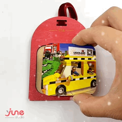 Personalized Arch Shaped Ornament with Magnetic Photo Tile – Gift Set