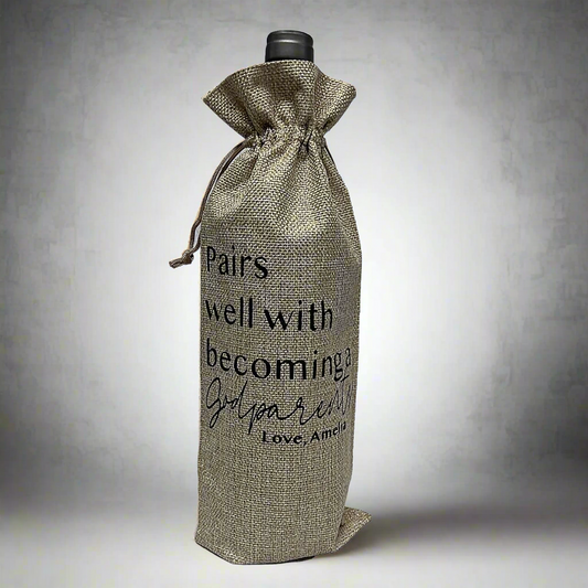 Burlap Bottle Sleeve
