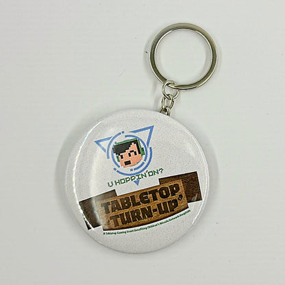 3 Inch Button Keychain