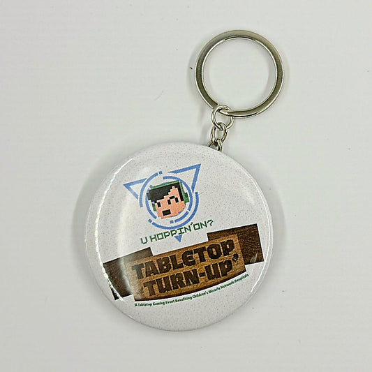 3 Inch Button Keychain