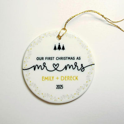 First Christmas as Mr & Mrs Ornament