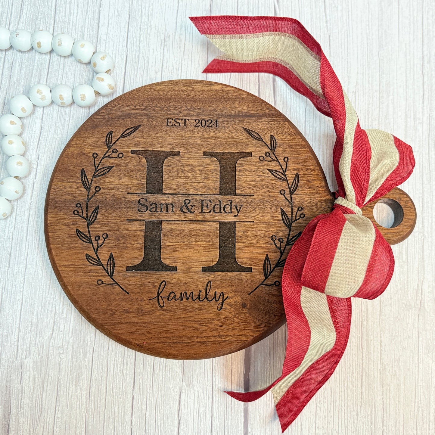 Round Cutting Board with Personalization