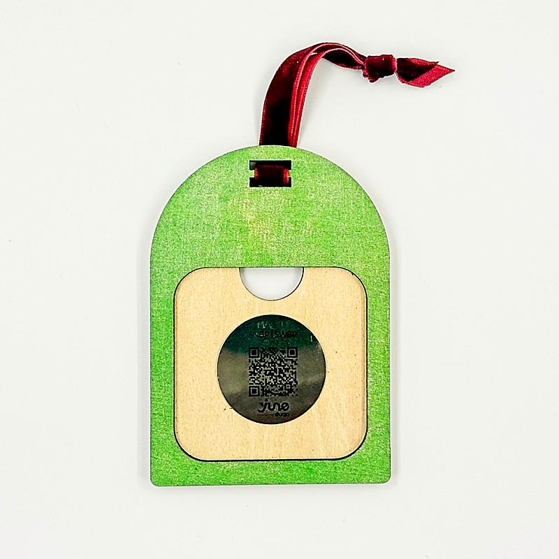 Personalized Arch Shaped Ornament with Magnetic Photo Tile – Gift Set