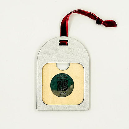 Personalized Arch Shaped Ornament with Magnetic Photo Tile – Gift Set