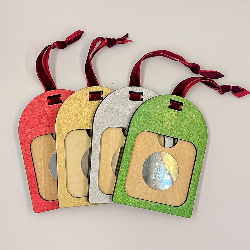 Personalized Arch Shaped Ornament with Magnetic Photo Tile – Gift Set