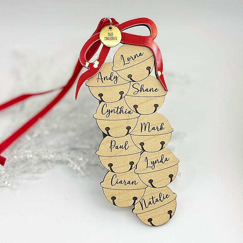 Jingle Bells Family Names Ornament