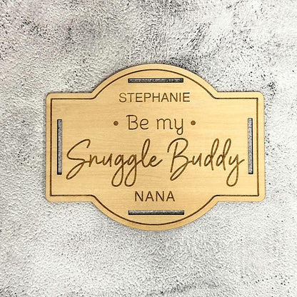 Holiday Velvet Plush Throw with Engraved  Gift Tag