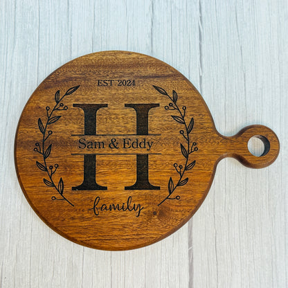Round Cutting Board with Personalization
