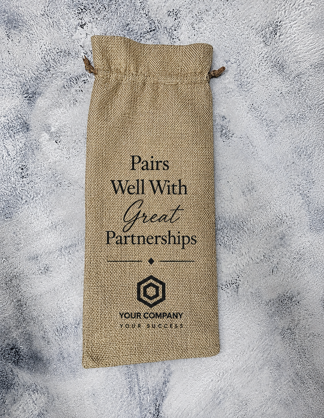 Burlap Bottle Sleeve