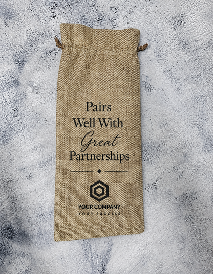 Burlap Bottle Sleeve